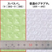 【今！話題の新商品！】★川上産業/スパスパ（タテヨコ手で切れる四角いプチプチ）★バイオタイプ 600mm×42m (V□36G) 【1本】_画像5