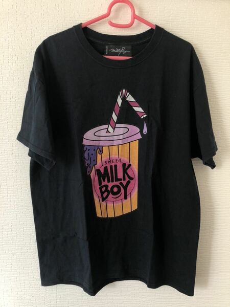 milkboy DRINK TEE ドリンク ジュース Tシャツ ブラック