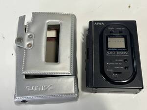 BMj78◆AIWA アイワ◆カセットプレーヤー HS-J15 AUTO RECERSE cassetteboy カセットボーイ オーディオ機器 カバー付