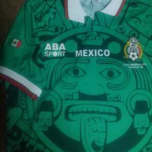 値下交渉 1998年 ワールドカップ メキシコ代表 ABA SPORT 検/ FIFA WORLD CUP FRANCE MEXICO AZTECA OFFICIAL JERSEY CAMPOS HERNANDEZ Y2K