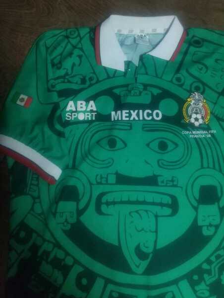 値下げ交渉 1998年 ワールドカップ メキシコ代表 ABA SPORT 検)FIFA WORLD CUP FRANCE 98 MEXICO AZTECA OFFICIAL JERSEY CAMPOS HERNANDEZ