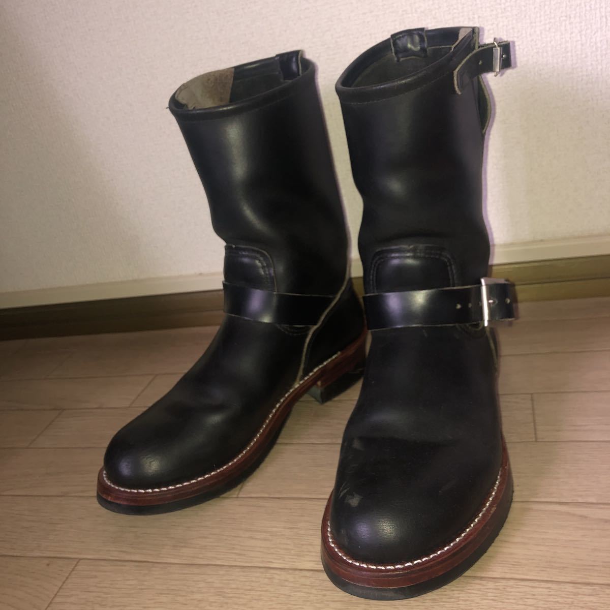 羽根タグ PT99】灰芯 90s レッドウイング エンジニアブーツ 2268 靴
