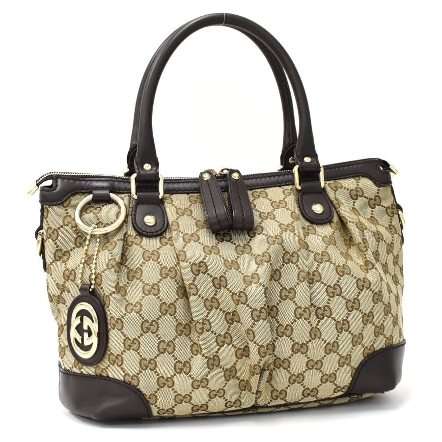 GUCCI レザーハンドバッグの値段と価格推移は?|1,884件の売買情報を ...