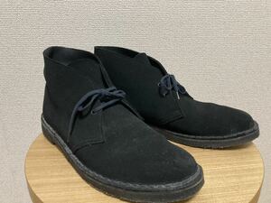  Britain made Clarks Clarks desert boots suede boots leather England made GB9 US9 27cm black series 