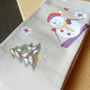 浴衣帯/半幅帯 実は雪だるまってスキーやるらしよ