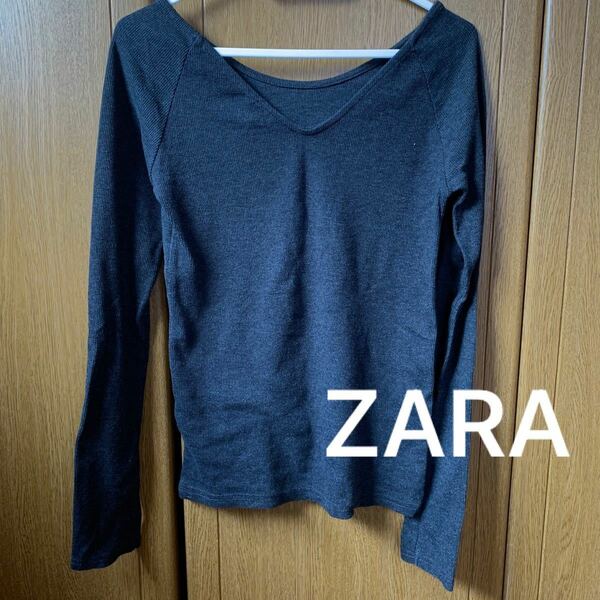 ZARA 長袖カットソー　長袖リブ