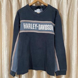 USED/古着 HARLEY-DAVIDSONスウェット トレーナー XXL ブラック系 ハーレーダビッドソン