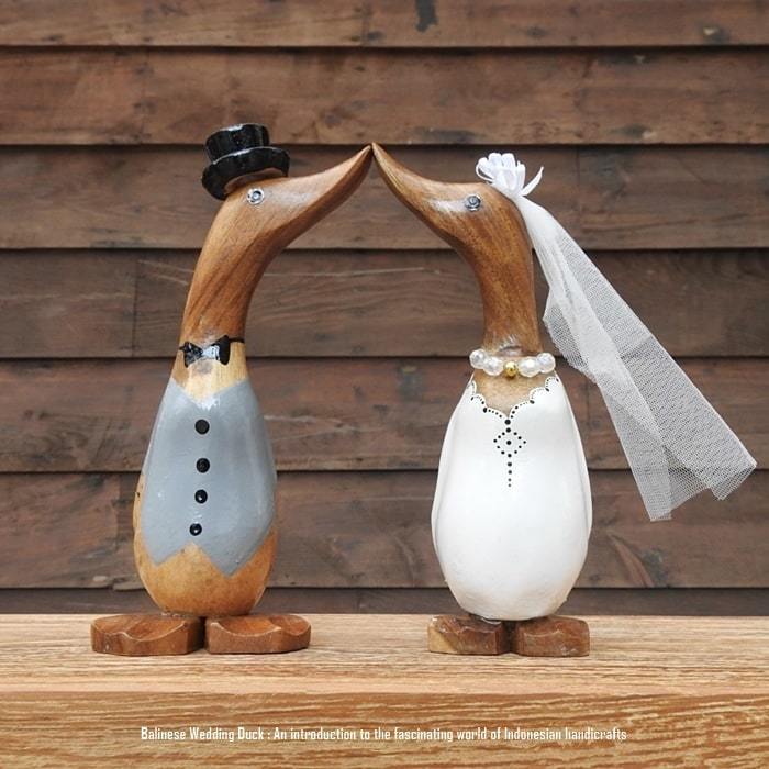 婚礼娃娃鸭子 SS 尺寸一对迎宾娃娃鸭子婚礼礼物动物室内装饰动物小雕像木制物品, 手工制品, 内部的, 杂货, 装饰品, 目的