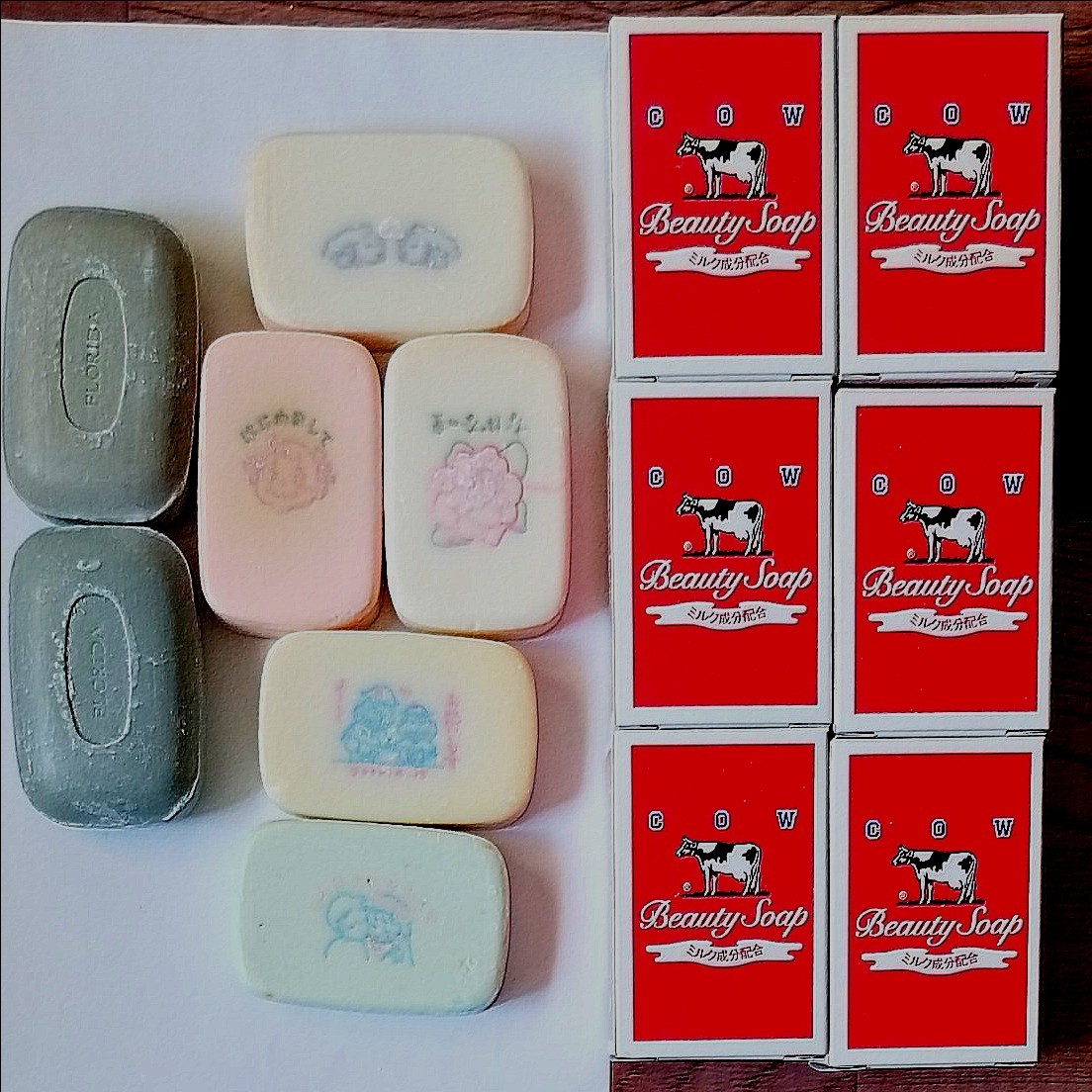 柔らかな質感の 牛乳石鹸BEAUTY SOAP 化粧石鹸カウブランド赤箱a1一箱100個100g