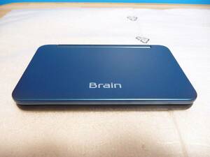 ◆展示品 SHARP シャープ 電子辞書 Brain(ブレーン) PW-SB7-K [ビジネス,大学生モデル/縦型学習(通学等)OK/150コンテンツ/ネイビー]