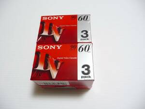 * новый товар нераспечатанный SONY Sony 3DVM60R3 [60 минут MiniDV кассета 3шт.@ упаковка x3 комплект = итого 9 шт ]