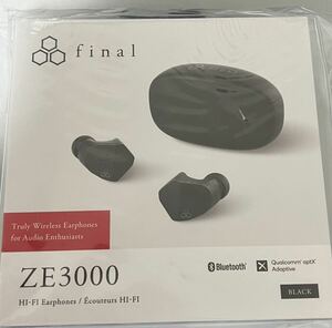 送料無料 新品未開封 final ZE3000 FI-ZE3DPLTW-BLACK 完全ワイヤレスイヤホン true wireless