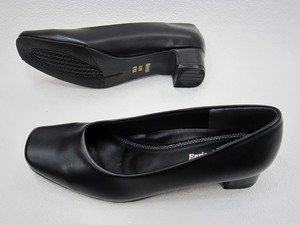 *22%OFF~ EnricoValentino simple finger . easy [ woman lady's ]La pumps black 24.5cm 2ki