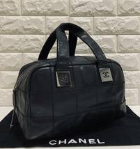 CHANEL 極上美品 シャネル チョコバー レザー バッグ キャビアスキン ブラック_画像1