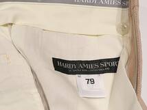 新品未使用！HARDY AMIES 定価1.9万 日本製メンズ ツータックスラックス パンツ 79cm_画像6