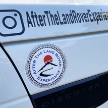 アフターザランドローバーエクスペリエンス★ラウンド小★ステッカー★ディスカバリー ディフェンダー After the land rover experience_画像2