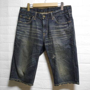 A529 ◇ Levi's 502 | リーバイス　ハーフパンツ　青　中古　サイズ３２/１４