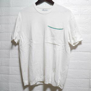 A542 ◇ ZARA | ザラ　半袖カットソー　白　中古　サイズ(USA)Ｍ