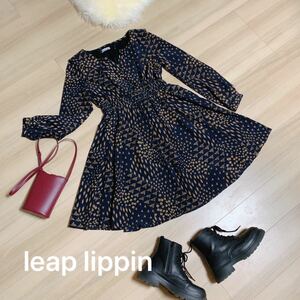 leap lippin プリントワンピース 大人可愛い