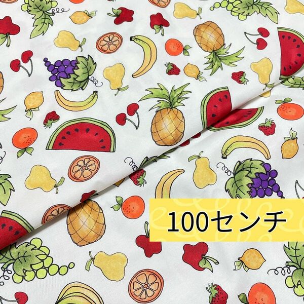 輸入生地　ロラライハリス生地　Fun Fruit　110×100