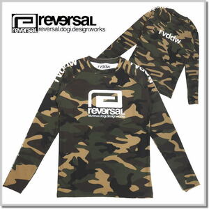 リバーサル reversal rvddw LONG RASH GUARD rvbs049-WOODLAND CAMO-M ラッシュガード ロンT 長袖