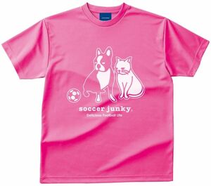 クラウディオ・パンディアーニ サッカーウェア 半袖Tシャツ Soccer Junky ピンク(桃色) SJ17045 メンズM