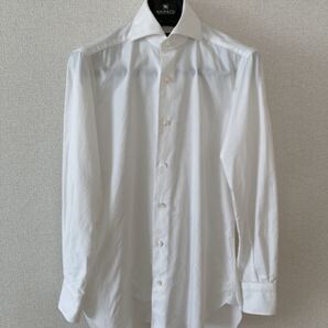 美品!!最高峰 BARBA バルバ セミワイドカラーシャツ オックスフォード