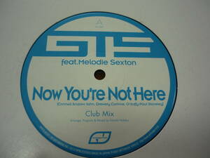 12インチ　　GTS / NOW YOU'RE NOT HERE　あなたにいてほしい♪