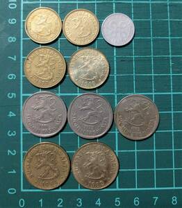 コイン フィンランド　10枚　5種　1964～1983