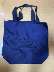  Lacoste LACOSTE bag navy blue blue Novelty privilege bag zipper attaching 