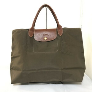 LONGCHAMP トート ハンドバッグ ナイロン ブラウン系 [jgg]