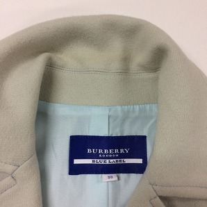 BURBERRY BLUE LABEL ウールコート ミントグリーン系 表記サイズ：38[jgg]の画像3