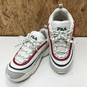 FILA フィラ レイ ラン レディース スニーカー 23.0cm F5180 0234 ホワイト レッド [jgg]