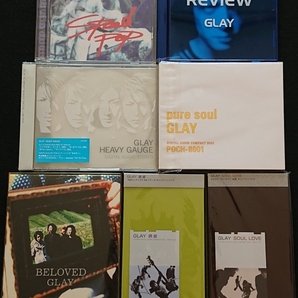 GLAY CD,CDsセット(特典付き) / [SPEED POP] [BELOVED] [REVIEW] [pure soul] [HEAVY GAUGE] CDs[誘惑] [SOUL LOVE]の画像1