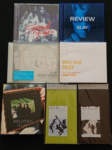 GLAY CD,CDsセット(特典付き) / [SPEED POP] [BELOVED] [REVIEW] [pure soul] [HEAVY GAUGE] CDs[誘惑] [SOUL LOVE]