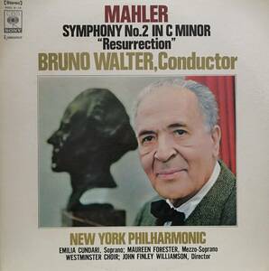 LP盤 クンダリ&フォレスター/ブルーノ・ワルター/New York Phil 　Mahler 交響曲2番「復活」(2LP)