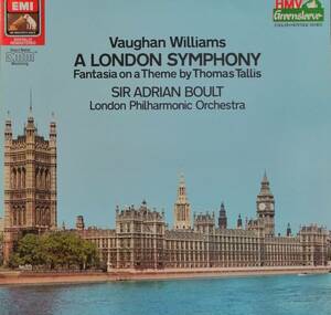 輸入LP盤 エードリアン・ボールト/London Phil 　Vaughan Williams 「ロンドン」交響曲 &「トーマス・タリス」の主題による変奏曲