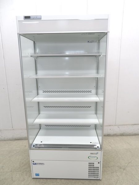 ☆Kかま8592 福島工業業務用167L 照明付平型オープン冷蔵ショーケース