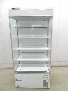 E1516* Fukushima 2015 year * many step open refrigeration showcase MEU-31GKSA5L 100V[1. month with guarantee ] Tochigi Utsunomiya used business use kitchen equipment 