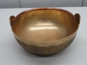 E1325* copper made *... saucepan φ18cm Tochigi Utsunomiya used business use kitchen equipment 