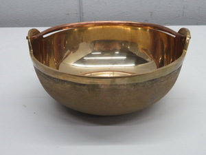 E1318* copper made *... saucepan φ18cm Tochigi Utsunomiya used business use kitchen equipment 