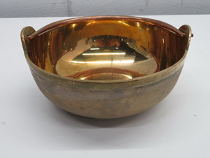 E1324* copper made *... saucepan φ18cm Tochigi Utsunomiya used business use kitchen equipment 