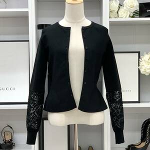 5498 Vuitton rayon polyester race cardigan black 