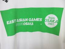 未使用 DESCENTE デサント Tシャツ 半袖 EAST ASIAN GAMES Team OSAKA 2001　メンズ L　irmri yg2388_画像2