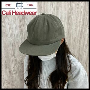 新品未使用 Cali Headwear カリヘッドウェア 6パネルキャップ オリーブ