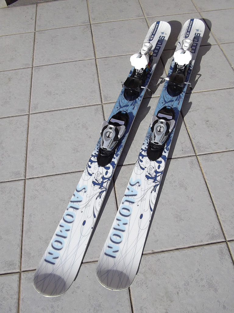 Salomon SW1000 サロモン ショートスキー 123cm 調整ビンディング付き