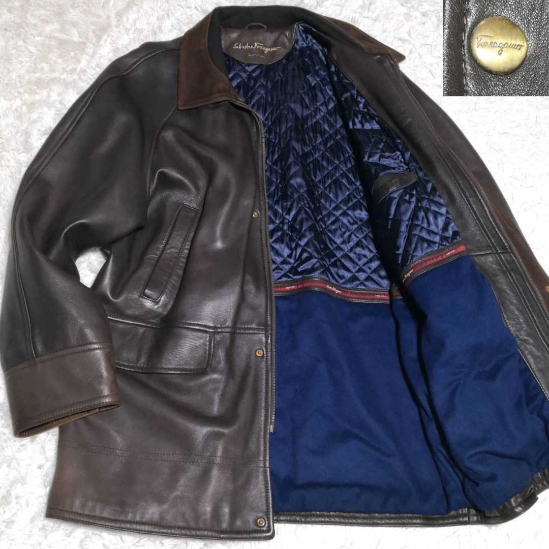 ヤフオク! -「フェラガモ コート レザー」の落札相場・落札価格