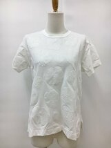 タオ tao プルオーバー Tシャツ S ホワイト 半袖 TI-T013 AD2021 日本製 花モチーフ コムデギャルソン COMME des GARCONS 2211WR034_画像1
