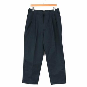 ディッキーズ ワークパンツ ペインターパンツ ワンポイントロゴ アメリカ古着 メンズ 34×30サイズ ネイビー Dickies