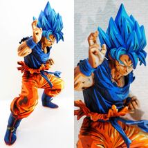 ドラゴンボールフィギュア　一番くじ　D賞　孫悟空　フィギュア　フルリペイント　二次元彩色　2d リペイント　超サイヤ人ブルー_画像1